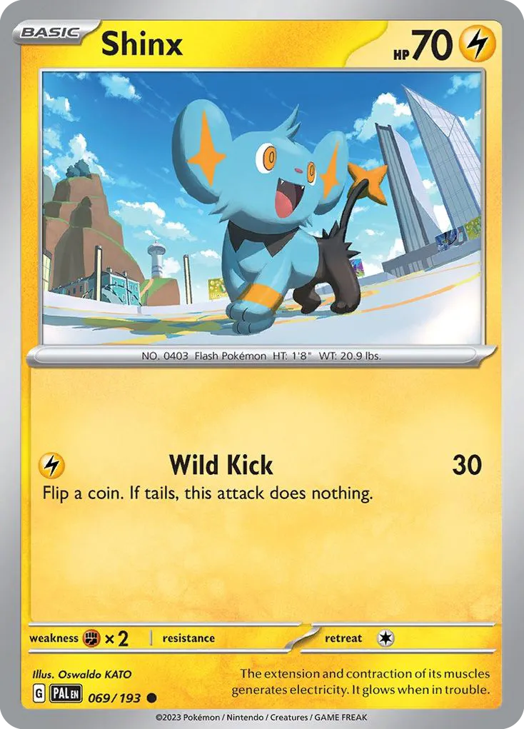 Shinx #69, Paldea Evolved Reverse Holo