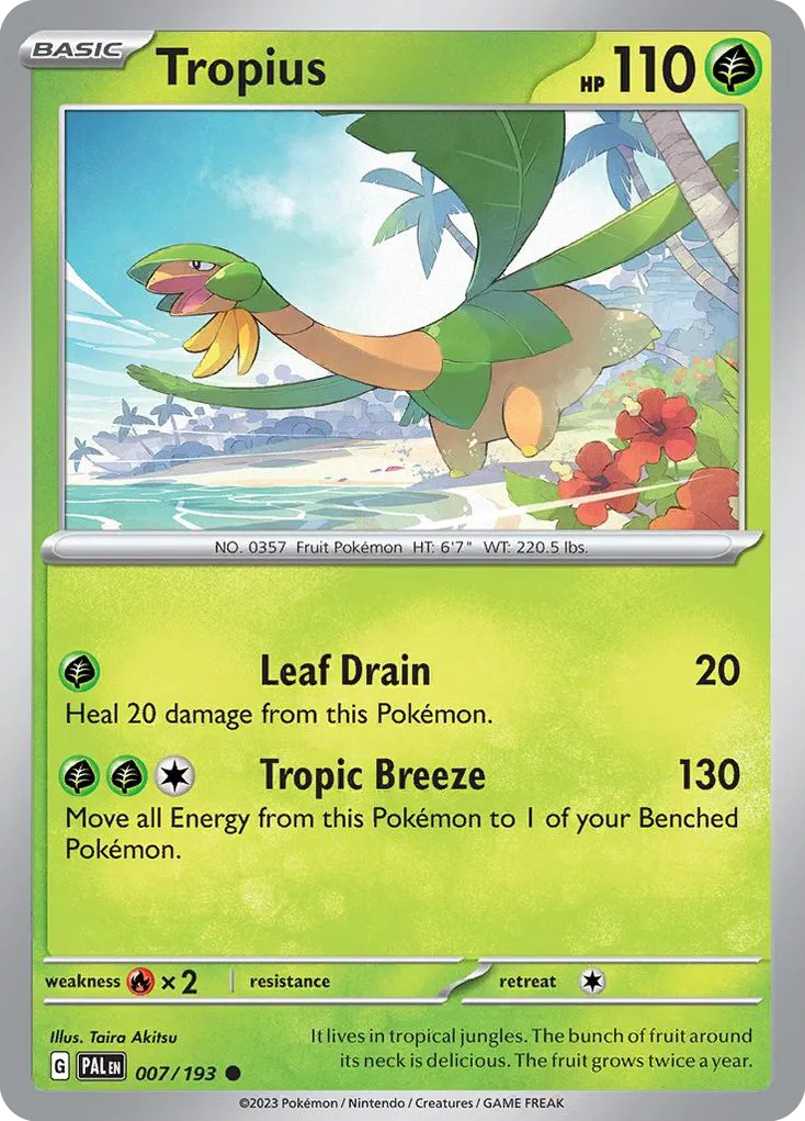 Tropius #7, Paldea Evolved