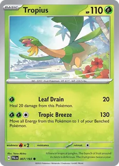 Tropius #7, Reverse Holo