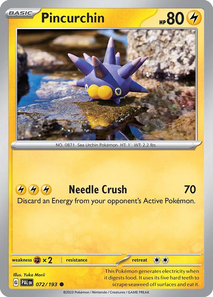 Pincurchin #72, Paldea Evolved Reverse Holo