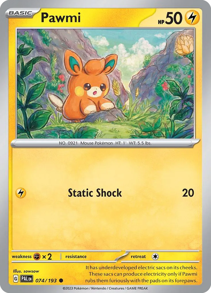 Pawmi #74, Paldea Evolved