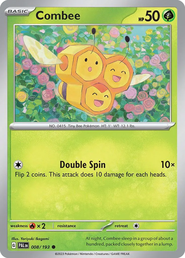 Combee #8, Paldea Evolved Reverse Holo