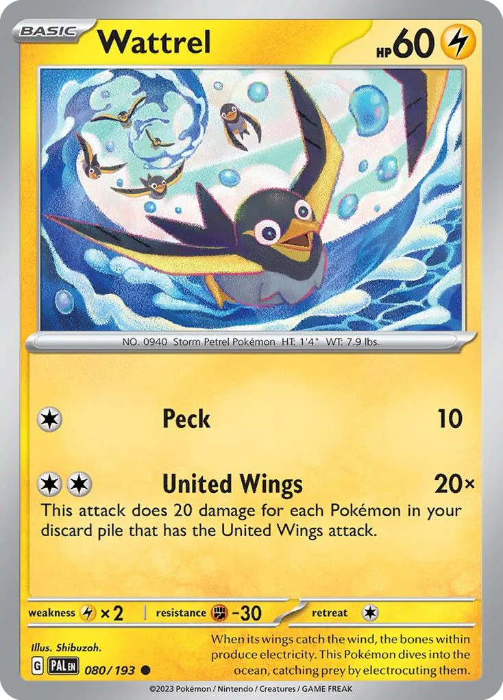 Wattrel #80, Paldea Evolved