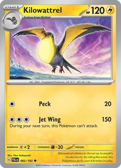 Kilowattrel #82, Reverse Holo