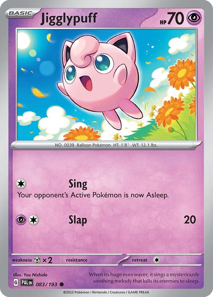 Jigglypuff #83, Paldea Evolved Reverse Holo