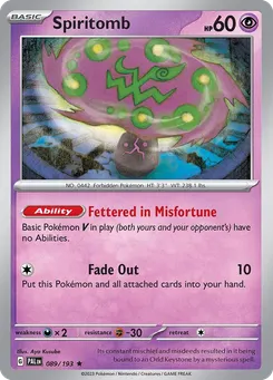Spiritomb #89, Reverse Holo