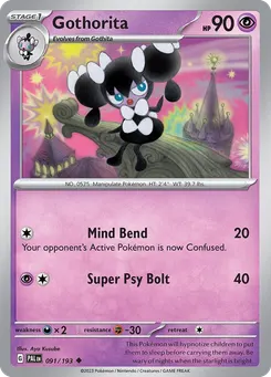 Gothorita #91, Reverse Holo