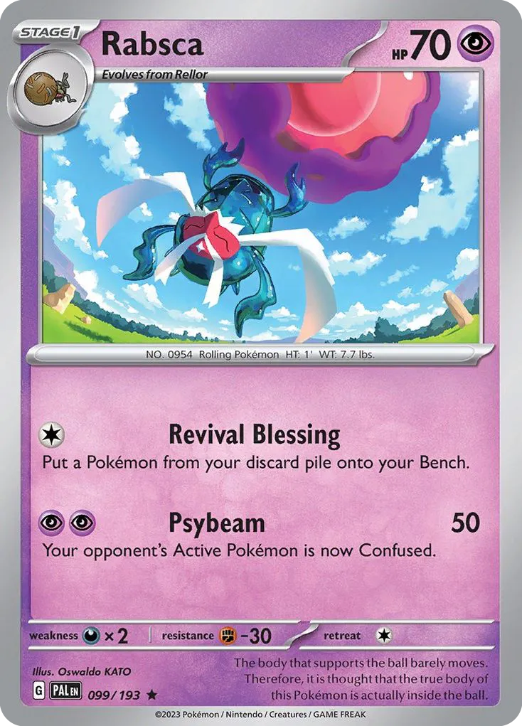 Rabsca #99, Paldea Evolved Reverse Holo