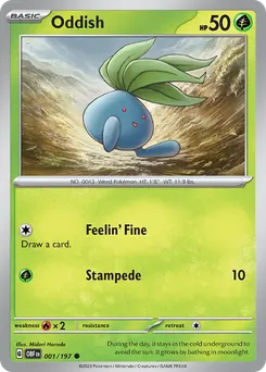 Oddish #1, Reverse Holo