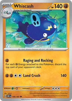 Whiscash #109, Reverse Holo