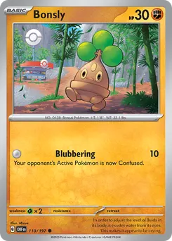 Bonsly #110, Reverse Holo