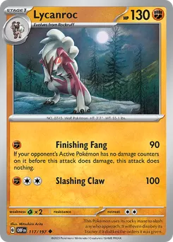 Lycanroc #117, Reverse Holo