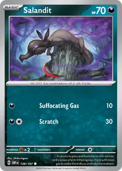 Salandit #139, Reverse Holo