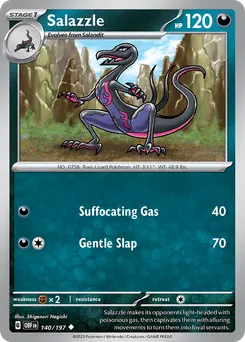 Salazzle #140, Reverse Holo