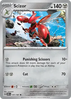 Scizor #141, Inverted Back