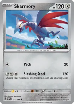 Skarmory #142, Reverse Holo