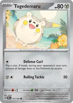 Togedemaru #151, Reverse Holo