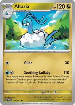 Altaria #160, Reverse Holo