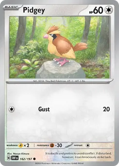 Pidgey #162, Reverse Holo