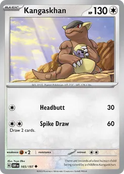 Kangaskhan #165, Reverse Holo