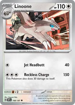 Linoone #168, Reverse Holo
