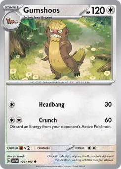 Gumshoos #177, Reverse Holo