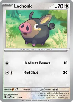 Lechonk #182, Reverse Holo