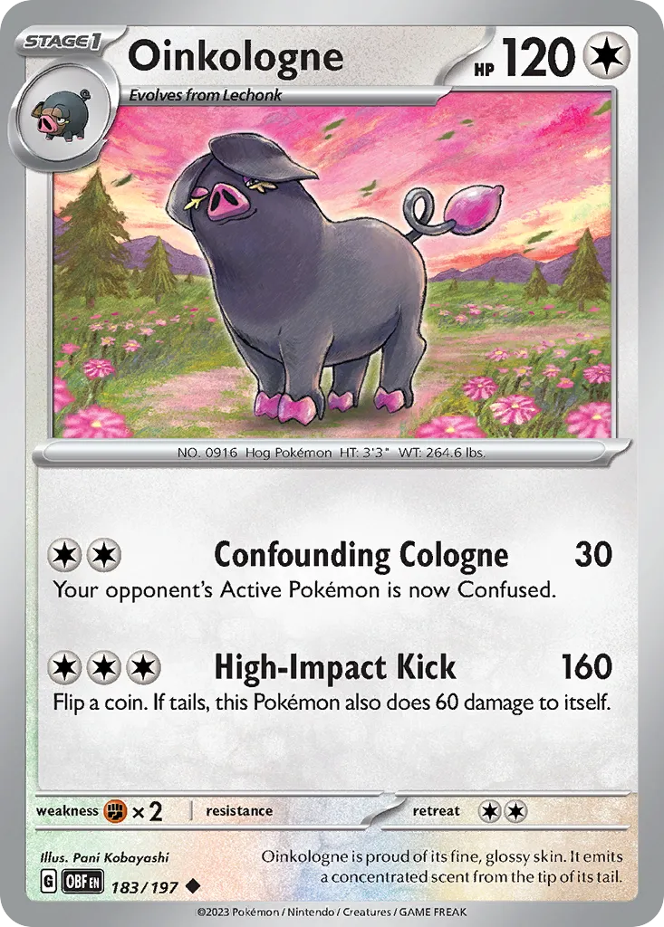 Oinkologne #183, Obsidian Flames Reverse Holo