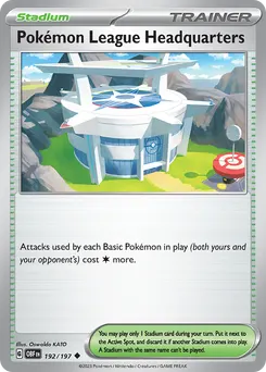 Pokémon League Headquarters #192, Reverse Holo