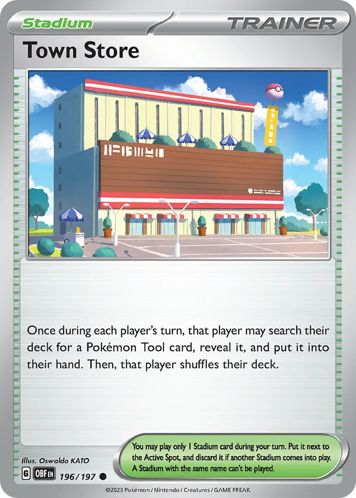 Town Store #196, Obsidian Flames Reverse Holo
