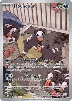 Houndour #204, Illustration Rare