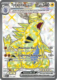 Tyranitar ex #211, Ultra Rare
