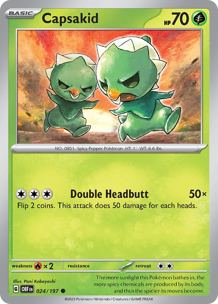 Capsakid #24, Obsidian Flames