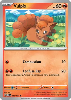 Vulpix #28, Reverse Holo