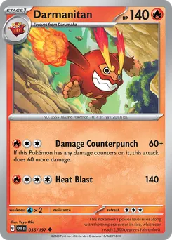 Darmanitan #35, Reverse Holo