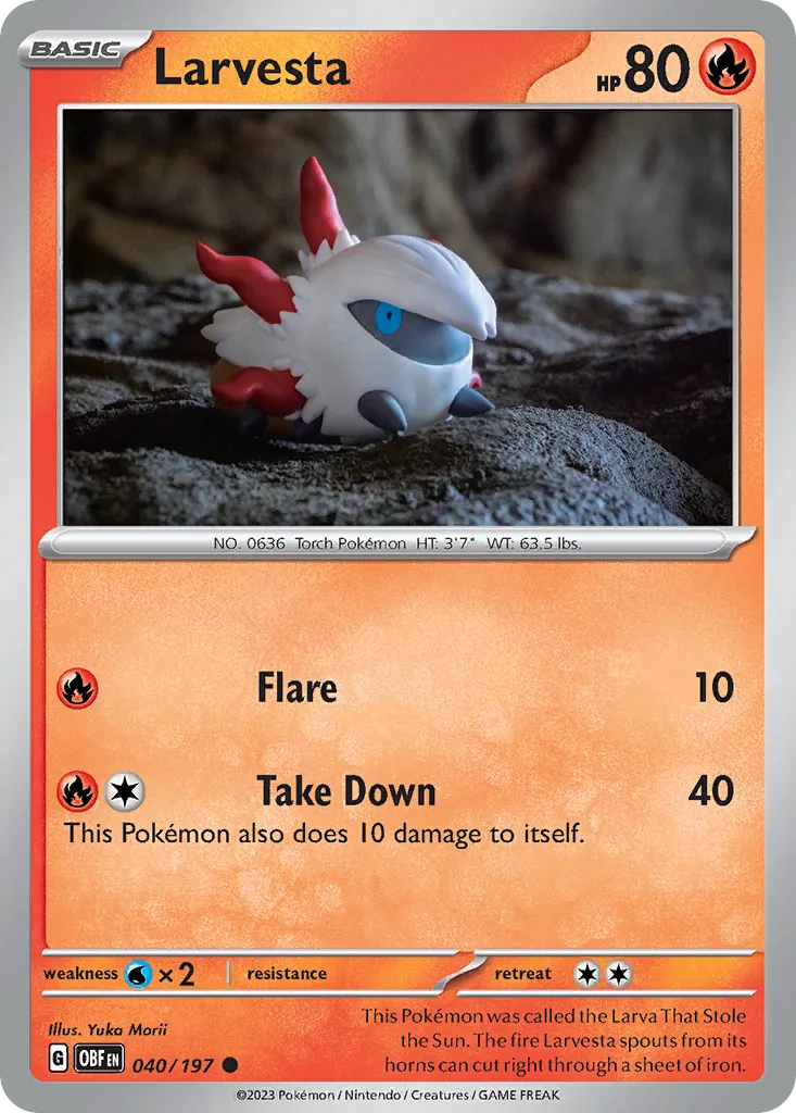 Larvesta #40, Obsidian Flames