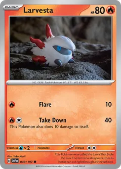 Larvesta #40, Reverse Holo