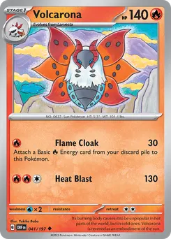 Volcarona #41, Reverse Holo