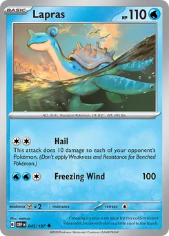 Lapras #45, Reverse Holo