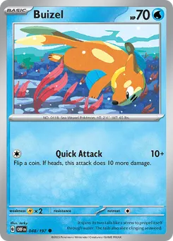 Buizel #48, Reverse Holo