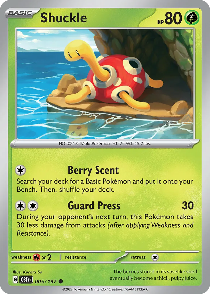 Shuckle #5, Obsidian Flames