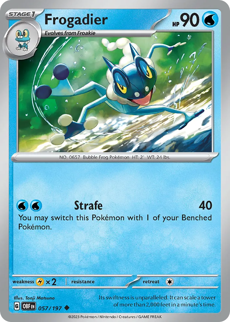 Frogadier #57, Obsidian Flames