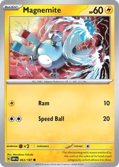 Magnemite #63, Reverse Holo