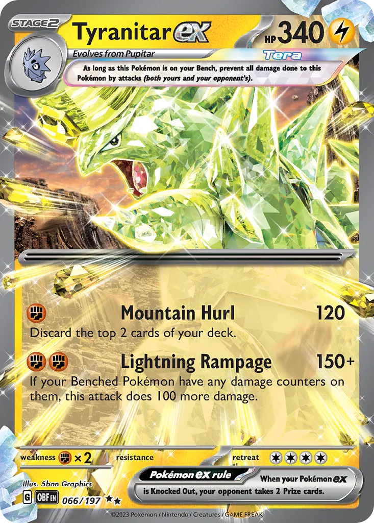Tyranitar ex #66, Obsidian Flames
