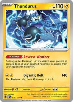 Thundurus #70, Inverted Back