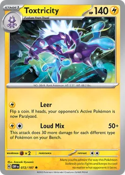 Toxtricity #72, Reverse Holo