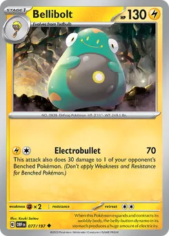 Bellibolt #77, Reverse Holo