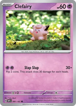 Clefairy #81, Reverse Holo