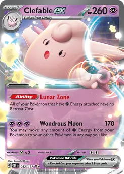Clefable ex #82, Standard