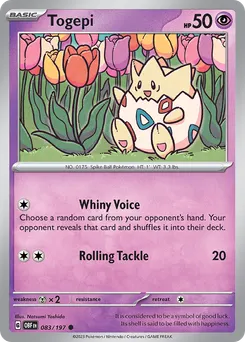 Togepi #83, Reverse Holo